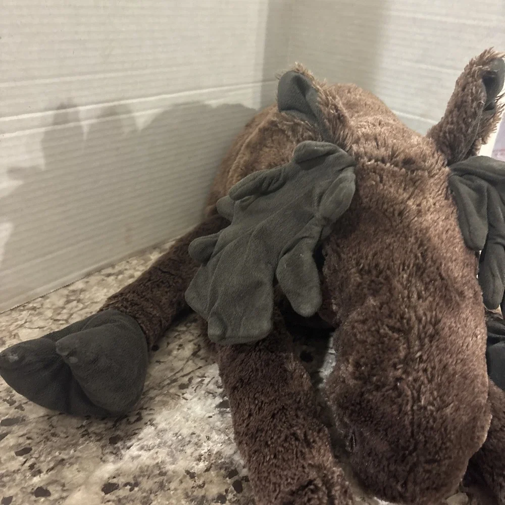 IKEA Strova Moose Plush Stuffed Animal Toy Brown Large Long Legs Floppy